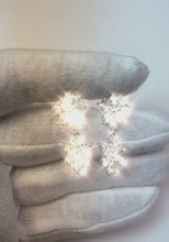 5 Carat Natural Earth Mined Diamonds Floral Style Earring Chandelier WG Hanging Earrings