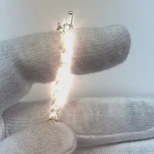 Ladies Tennis Bracelet 6.60 Carats Round Cut Natural Earth Mined Diamonds White Gold 14K