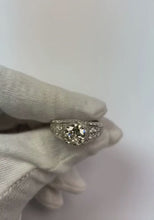 3.50 Carats Pave Setting Anniversary Ring Round Natural Earth Mined Diamond