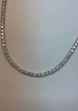 30 Carats Extra Long Natural Earth Mined Diamonds Tennis Necklace Strand Jewellery 32 Inches