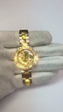 Ladies Datejust Rolex Watch Champagne Diamond Dial Ss & Gold