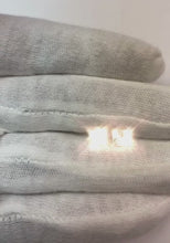 Solitaire Princess Cut Natural Earth Mined Diamond Stud Earring 1.70 Carats White Gold