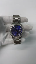 Rolex Dj Blue Natural Earth Mined Diamond Dial Bezel Stainless Steel Oyster QUICK SET