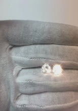 Three Prong Set Round Cut 3.50 Ct Natural Earth Mined Diamonds Studs Earring White Gold