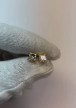 1.8 Ct Princess Cut Women Stud Earring 14K White Gold Natural Earth Mined Diamond