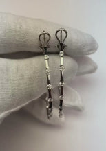 Natural Earth Mined Diamond Inside/Outside Hoop Earrings 14K Rose Gold