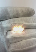 3.50 Carats Bezel Set Natural Earth Mined Diamond Women Studs Earrings 14K White Gold