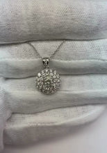 1 Carat White Gold 14K Round Cut Natural Earth Mined Diamond Ladies Pendant