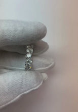 9.50 Carats Oval Cut Genuine Natural Earth Mined Diamond Gold Jewellery Eternity Band Women