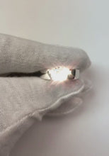 White Gold Men's Natural Solitaire Ring Round Half Bezel 1.75 Carats