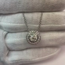 White Gold 14K 4.5 Carats White Natural Earth Mined Diamonds Pendant Necklace Jewellery