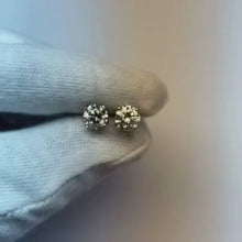 Brilliant Cut Natural Earth Mined Diamond Stud Earrings 2 Carats Jewellery