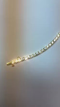 Yellow Gold Round Natural Earth Mined Diamonds Tennis Bracelet 12 Carats 14K