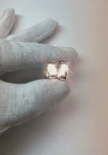 1.5 Ct Round Cut Natural Diamond Solitaire Hoop Earring 14K White Gold