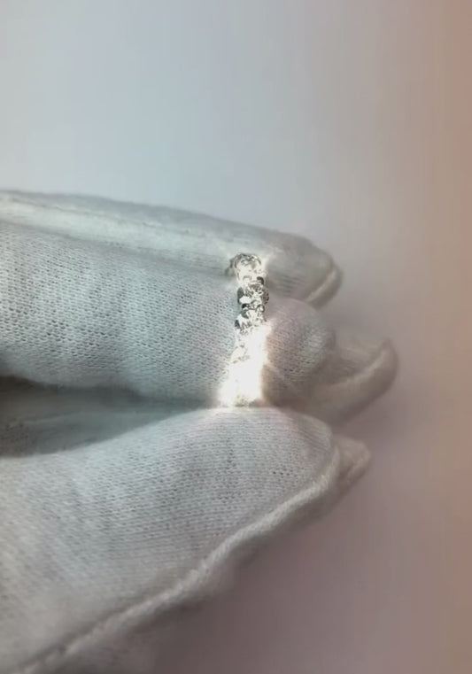 Eternity Wedding Band 5.10 Carats Round Genuine Diamonds White Gold 14K