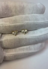 2 Ct Heart Cut Natural Earth Mined Diamond Women Stud Earring Solid White Gold Jewellery