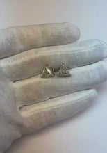 3.50 Carats Trillion Cut Natural Earth Mined Diamonds Women Studs Earrings Gold White