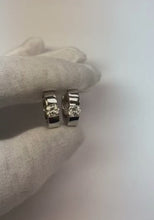 1.5 Ct Round Cut Natural Diamond Solitaire Hoop Earring 14K White Gold