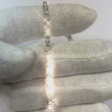 3 Ct Round Diamond Genuine Diamond  Bracelet 14K White Gold