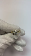 Real 2 Carats Round Cut Solitaire Natural Earth Mined Diamond Engagement Ring Yellow Gold 14K