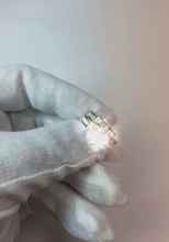 Princess and Round Natural Earth Mined Diamond Ring Engagement Set 6.61 Carats