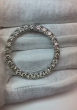 8.75 Carats Ladies Circle Of Life Natural Earth Mined Diamond Pendant White Gold Jewellery