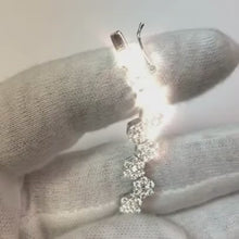 21 Ct Small Brilliant Cut Natural Earth Mined Diamonds Lady Necklace White Gold 14K