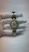 Rolex Datejust 26 mm White Mother Of Pearl Natural Earth Mined Diamond Dial Two Tone Oyster Bracelet Watch