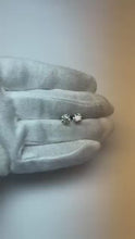 White Gold 14K 2 Carats Four Prong Round Natural Earth Mined Diamond Studs Earring