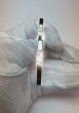 1.35 Ct Brilliant Cut Natural Earth Mined Diamond Bangle 14K White Gold