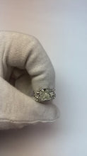3.50 Carats Three Stone Princess Natural Earth Mined Diamond Engagement Ring New