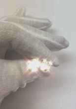 Big Natural Earth Mined Diamond Stud Earring Pair 6 Ct White Gold 14K Women Jewellery