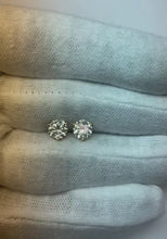 Natural Earth Mined Diamonds Lady Studs Earrings 2.00 Carats 14K White Gold