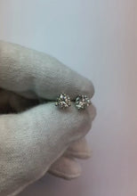 2 Ct. Sparkling Round Stud Natural Earth Mined Diamond Fine Earring Lady White Gold