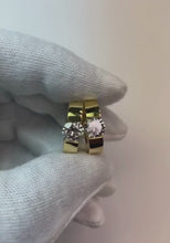 2 Carats Channel Set Solitaire Natural Earth Mined Diamond Hoop Earring White Gold