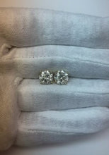 Big Round Cut Natural Earth Mined Diamond 6 Ct Stud Earring White Gold Women Jewellery