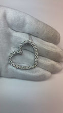 Heart Shaped Pendant Necklace 5.20 Ct Real Round Cut Natural Earth Mined Diamonds White Gold
