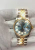 Rolex Gents Datejust Rolex Blue-Ss & Gold Jubilee Bracelet QUICK SET