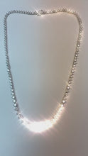Three Prong Set Riviera Natural Earth Mined Diamond Tennis Necklace 15 Carats White Gold