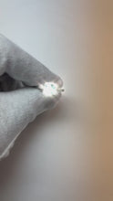 1.91 Carats Blue Cushion Halo Center Gemstone Ring White Gold 14K