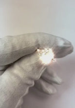 4.5 Carats Oval Cut Natural Earth Mined Diamond Three Stone Engagement Ring White Gold