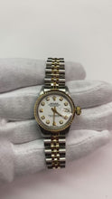 Rolex Datejust Natural Earth Mined Diamond Bezel Lady Watch Ss & Gold Jubilee Bracelet