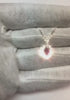Hal0 Natural Eagle Claws Ruby Necklace 