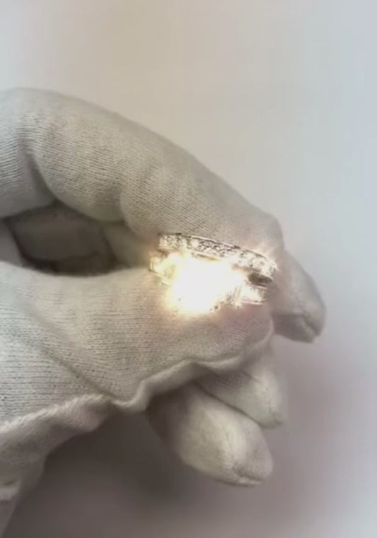 5 Carat Princess Center Diamond Ring With Band Set Two Tone 14K