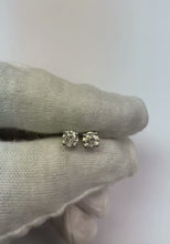 1 Carat Solitaire Round Cut Real  Diamond  14K White Gold