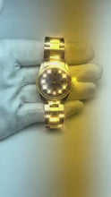 Rolex Lady Datejust 18K Yellow Gold Steel Blue Dial 31mm Watch