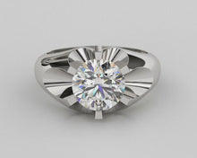 3 Carat Big Natural Earth Mined Diamond Solitaire Men Ring White Gold