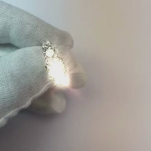 Big Round 6 Ct. Natural Earth Mined Diamonds 3 Stone Ring White Gold 14K New