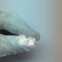 2.80 Carats F VS1 VVS1 Natural Earth Mined Diamonds White Gold 14K Studs Pair Halo Earrings