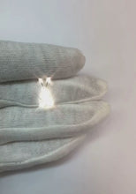 1 Carat Pear Cut Solitaire Natural Earth Mined Diamond Necklace Pendant White Gold 14K